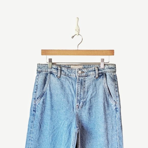 Everlane Wide Leg Crop Jean Size 29 Ankle in Light Indigo Wash - Picture 9 of 16